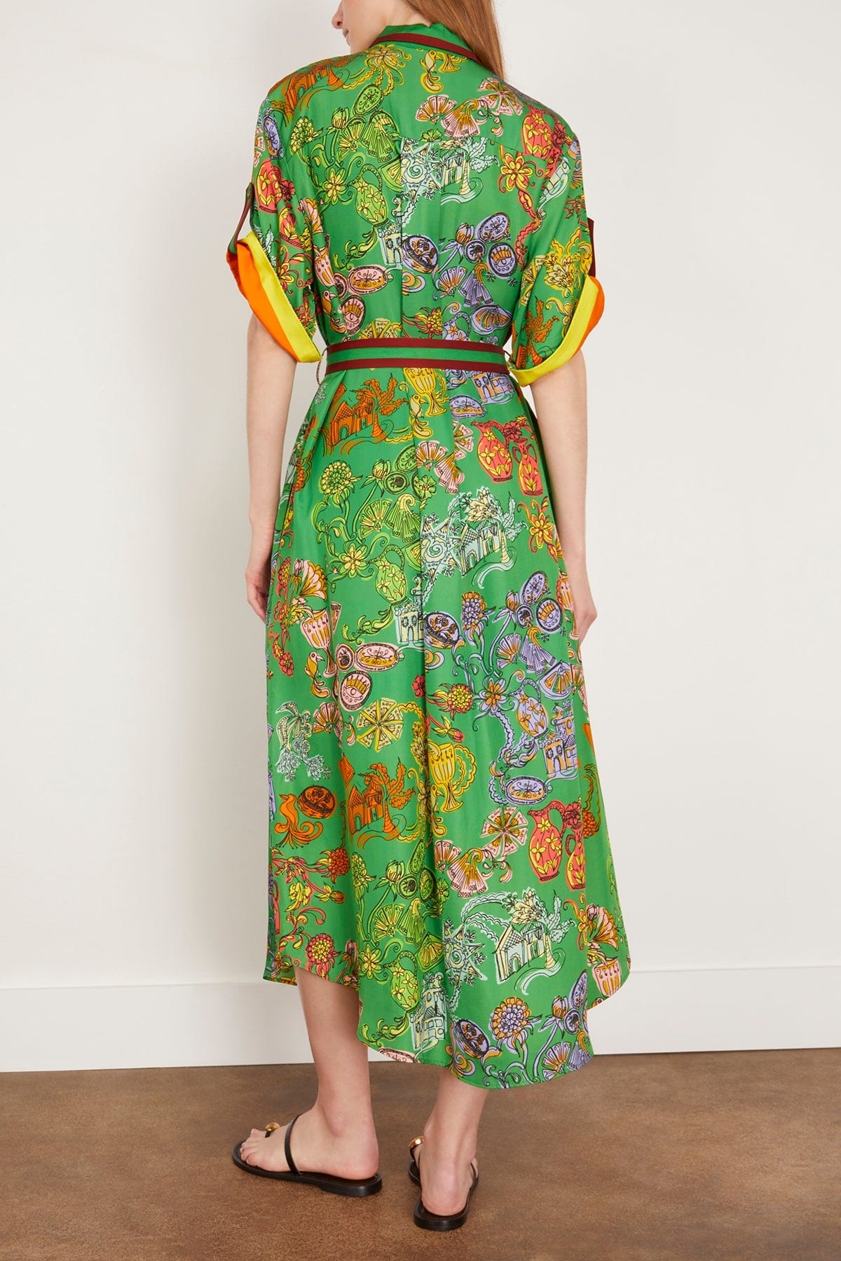 Fiesta Shirtdress in Green - 4