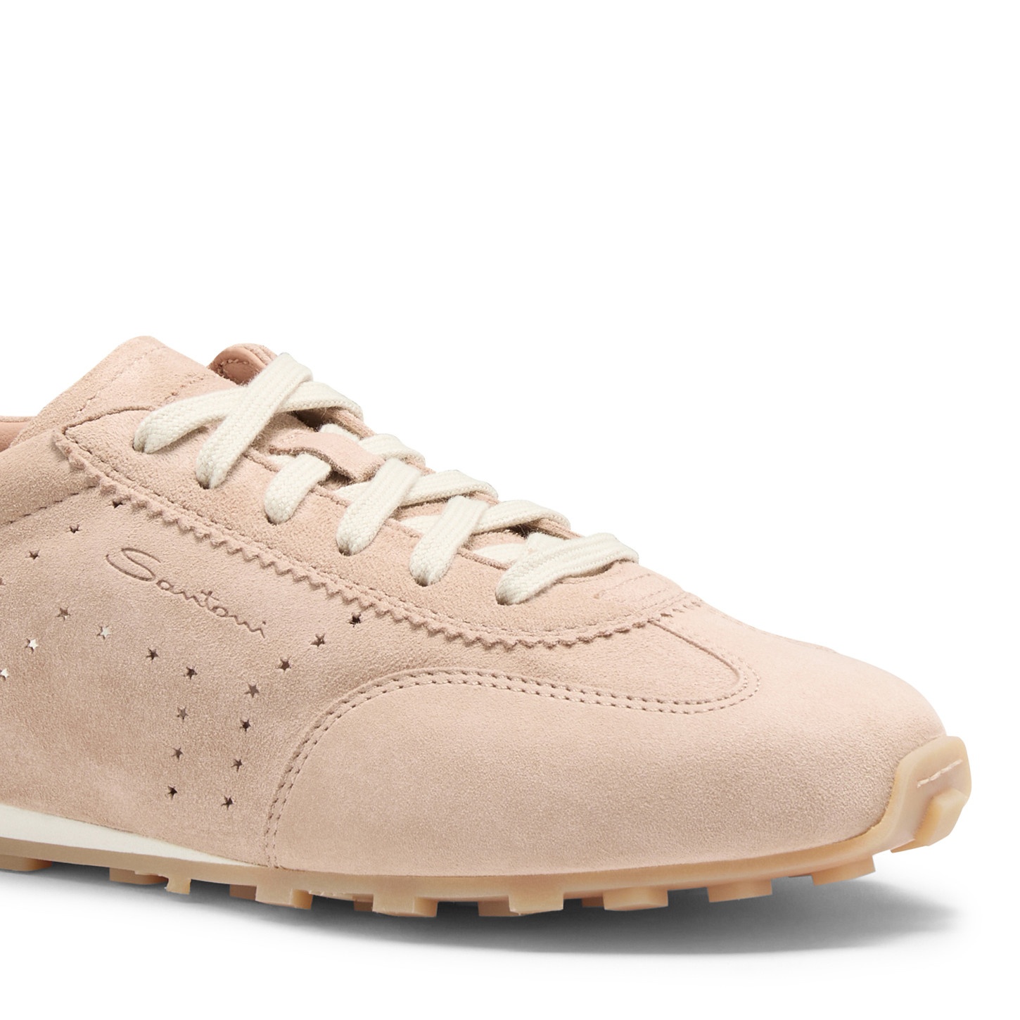 Women's pink suede sneaker - 5