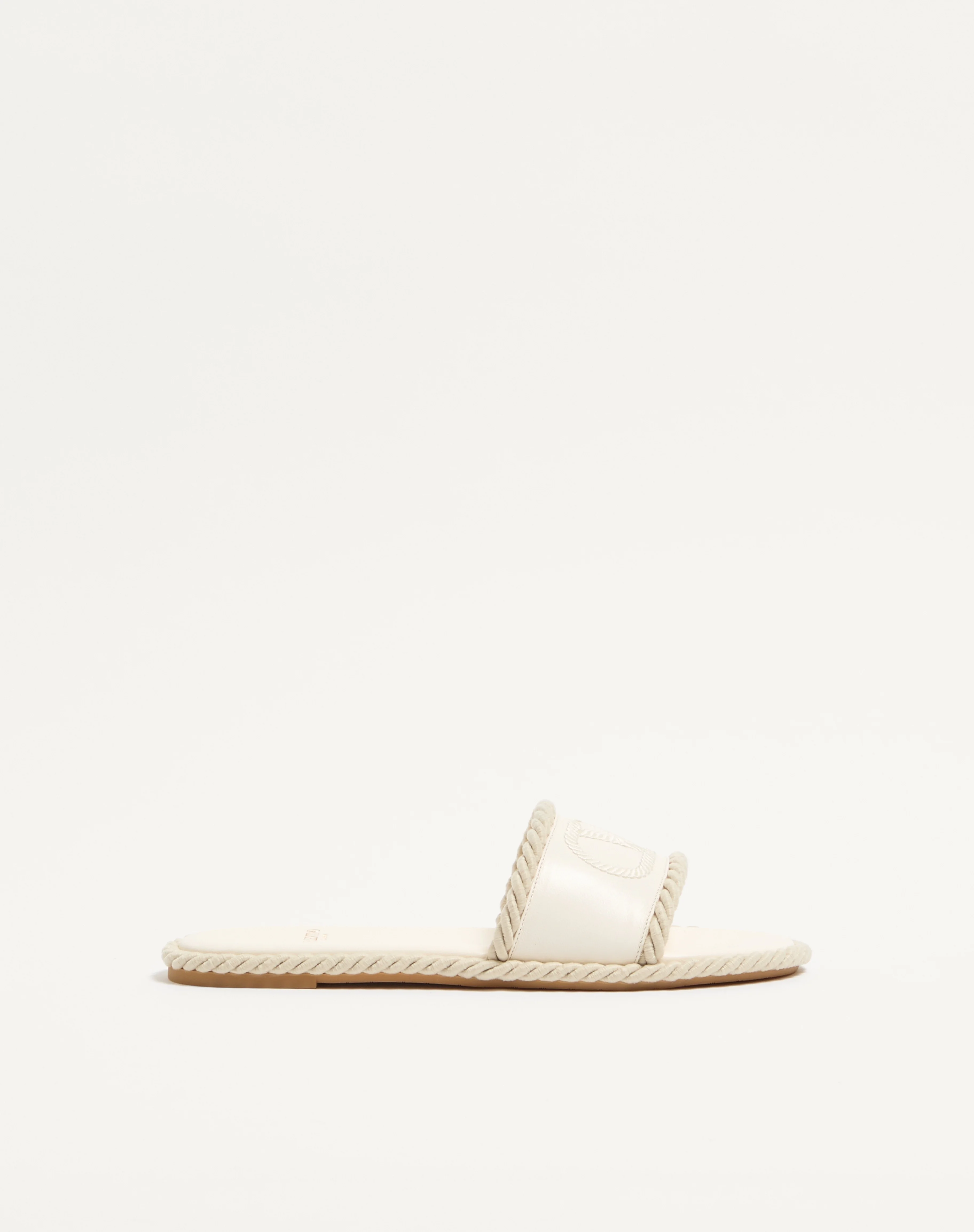 VLOGO TORCHON SLIDE SANDAL IN NAPPA LEATHER - 1