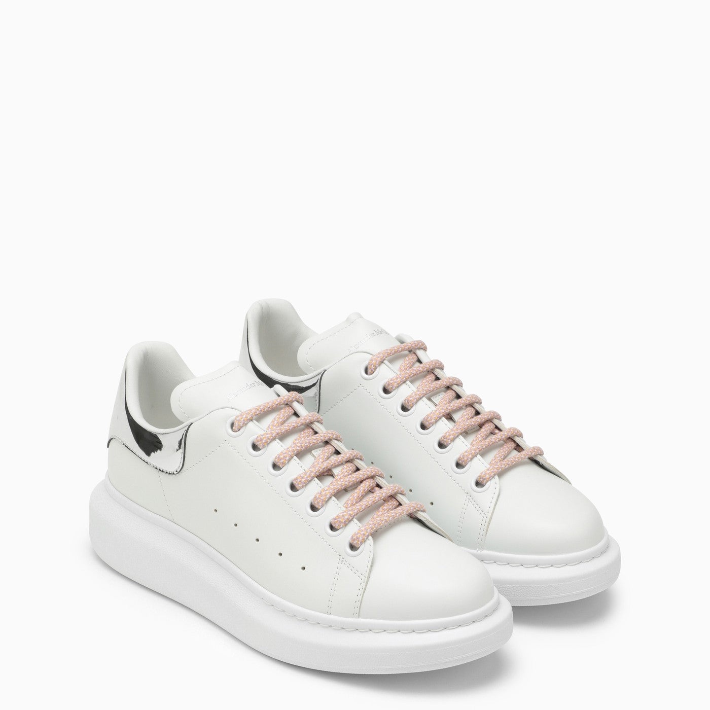 Alexander Mc Queen White And Silver Oversized Sneakers - 2