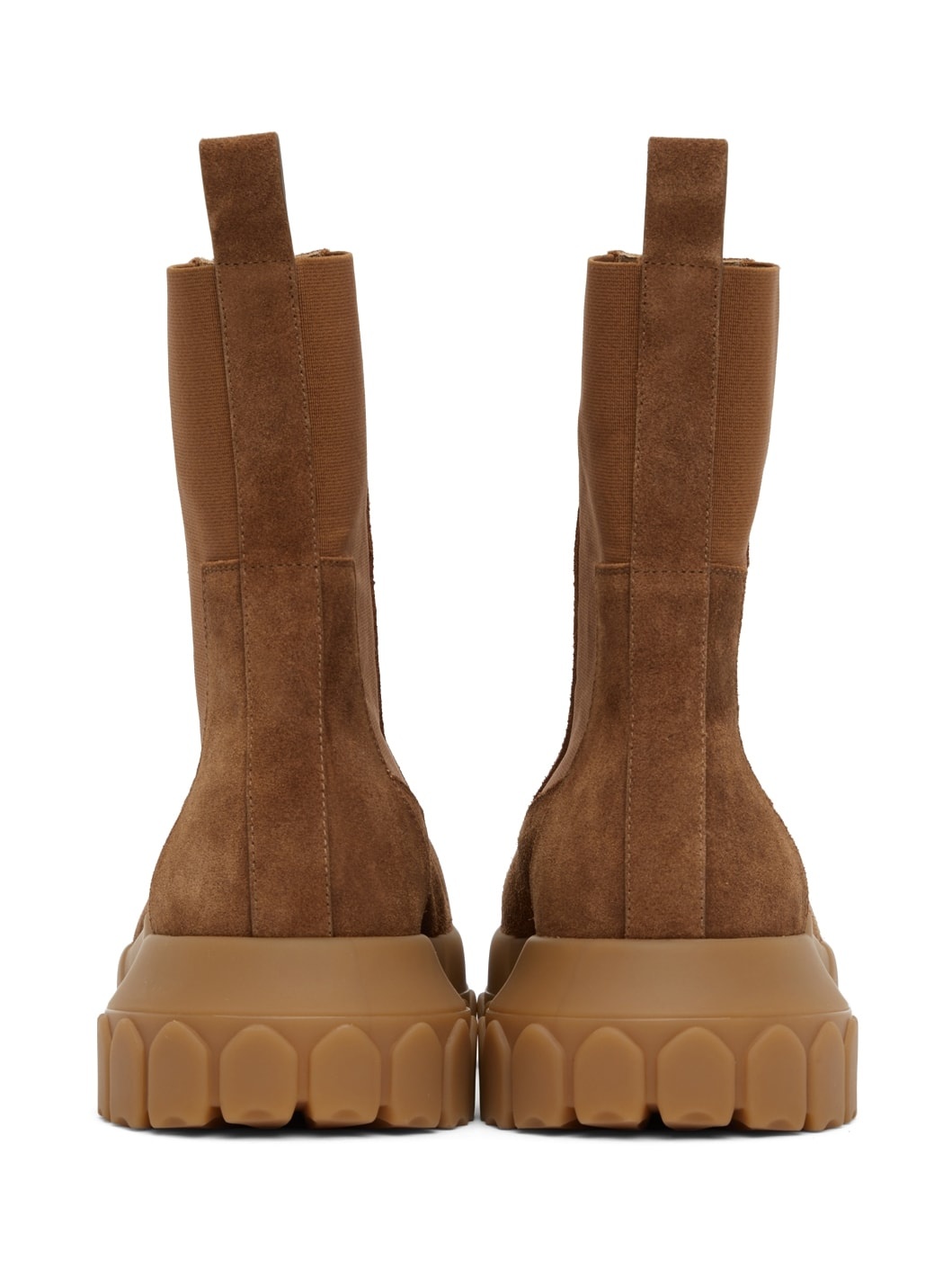 Orange Suede Beetle Bozo Tractor Boots - 4