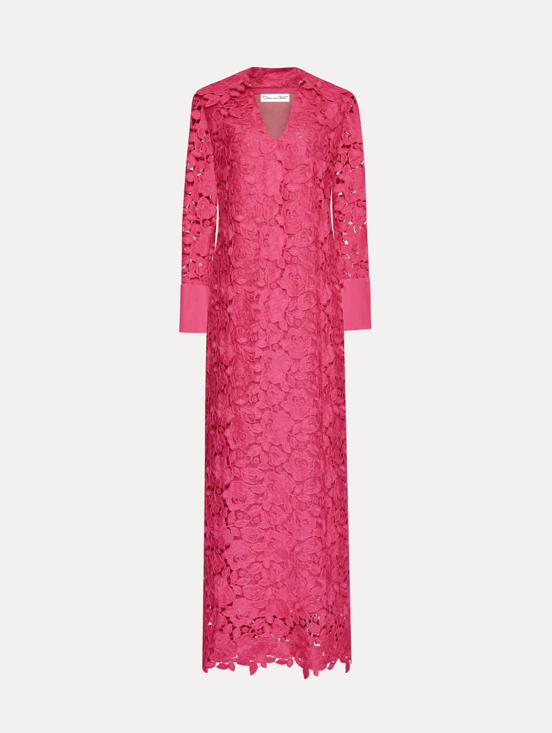 ENGLISH ROSE GUIPURE LONG SLEEVE GOWN 1