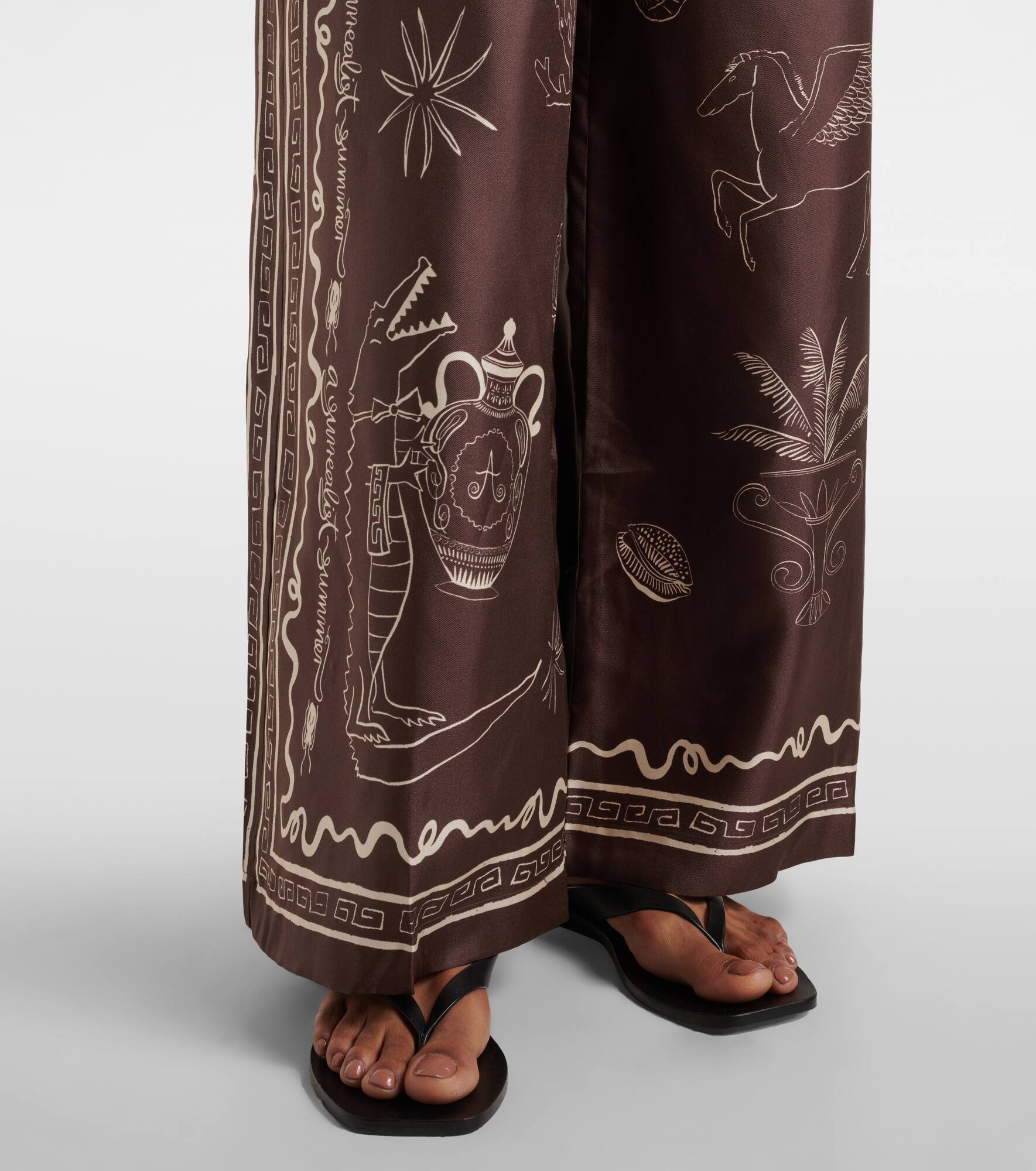 Sammy silk wide-leg pants - 5