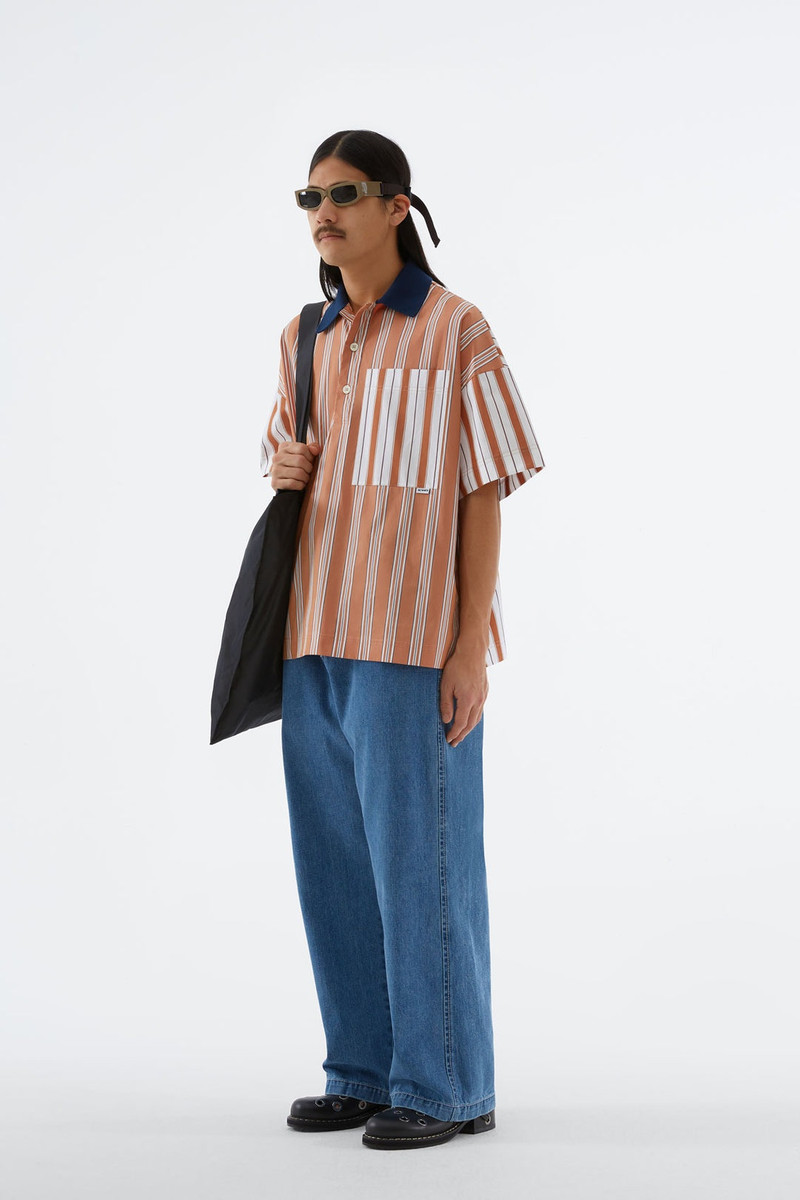 SUNNEI BEIGE STRIPES POLO SHIRT outlook