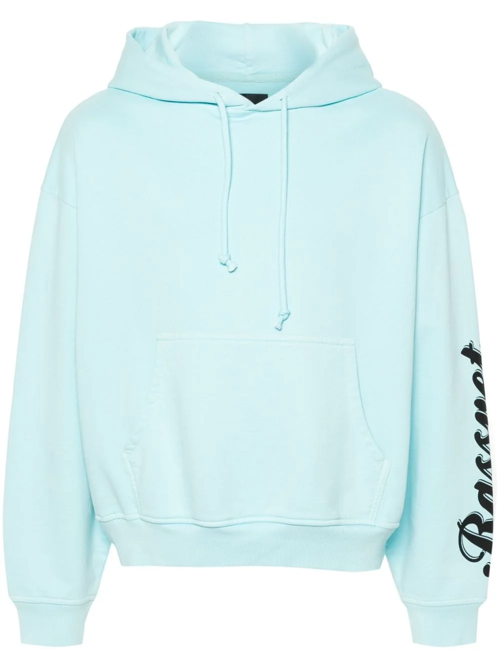 logo-print cotton hoodie - 1