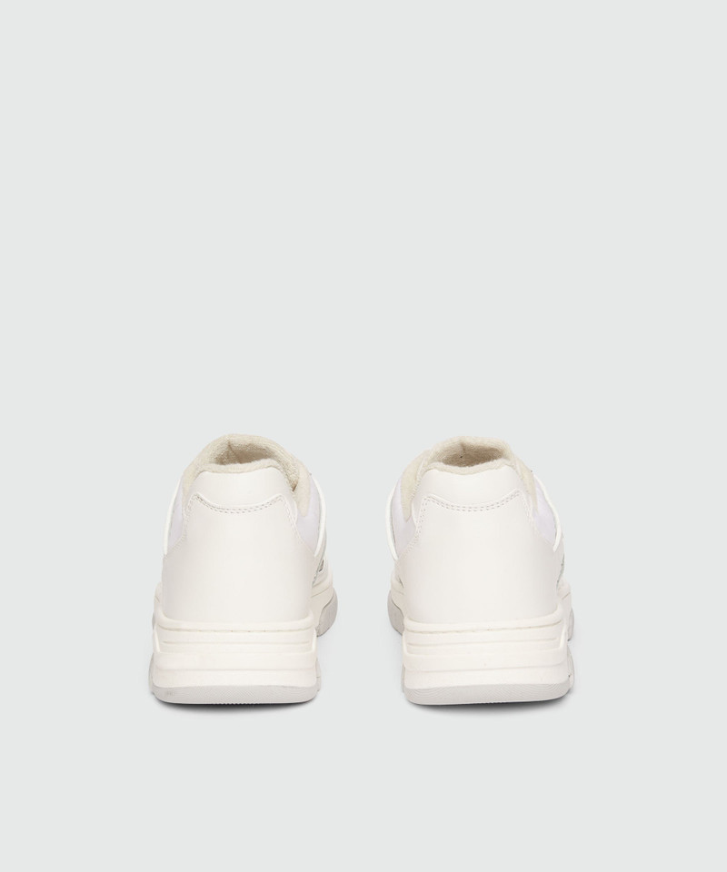 White leather RCK sneakers with MSGM lettering 3