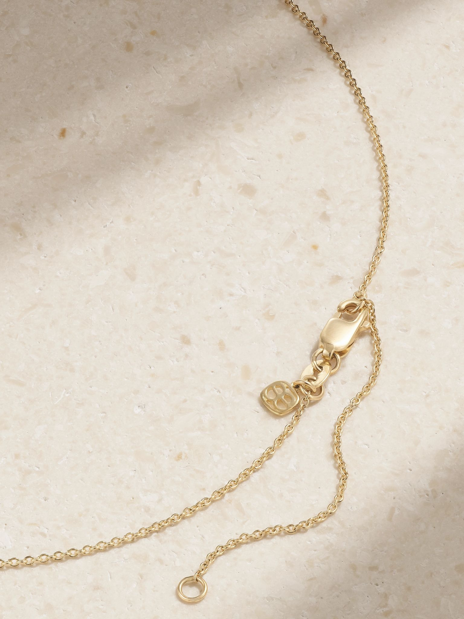 Love 14-karat gold diamond necklace Gold - 3