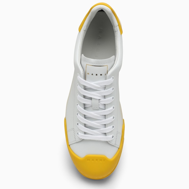 ■MARNI■ DADA BUMPER SNEAKERS WHITE YELLOW SNZU013401P5249Z Marni White & Yellow Dada Bumper Sneakers Marni