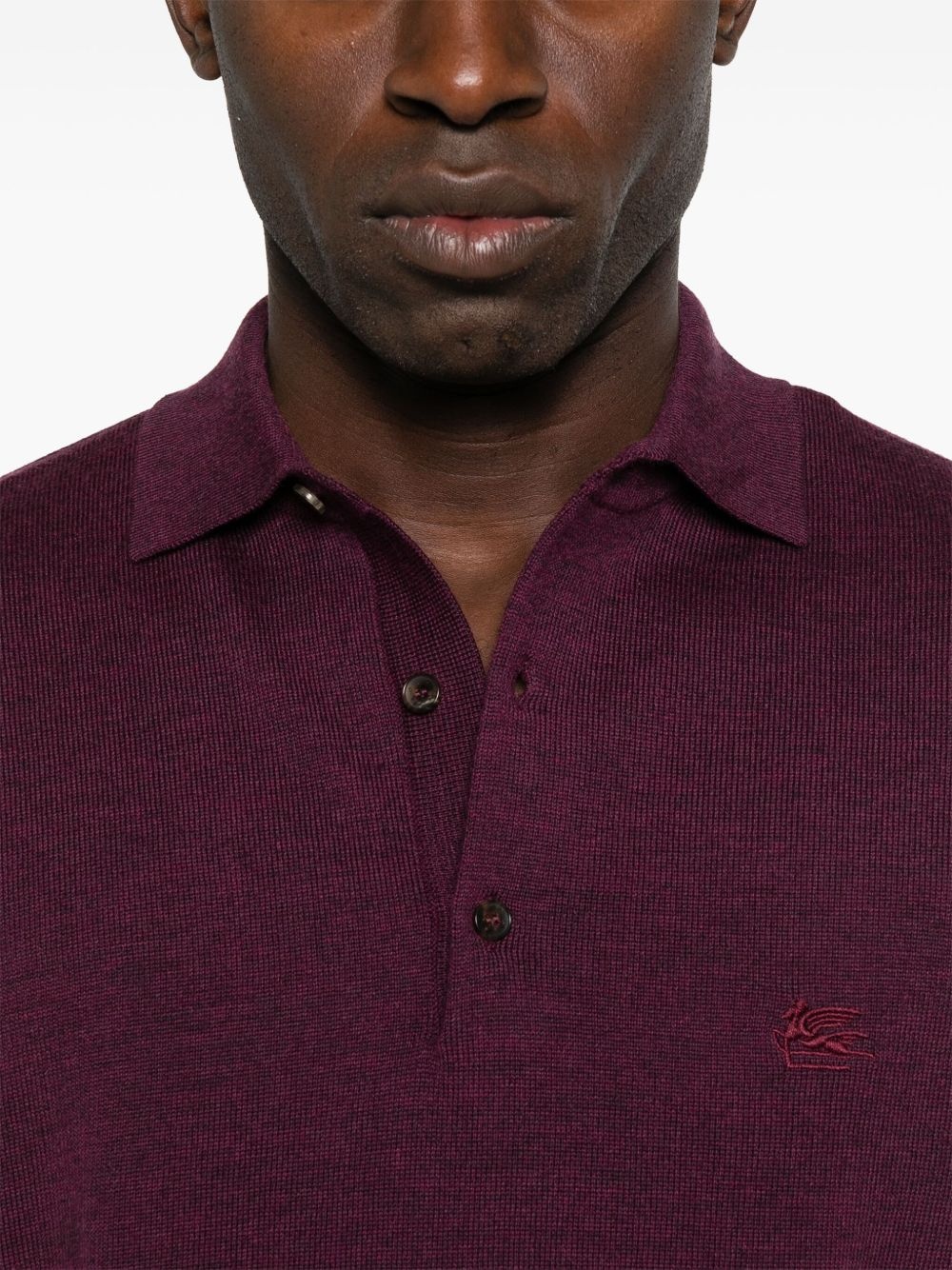 embroidered-logo polo shirt - 4