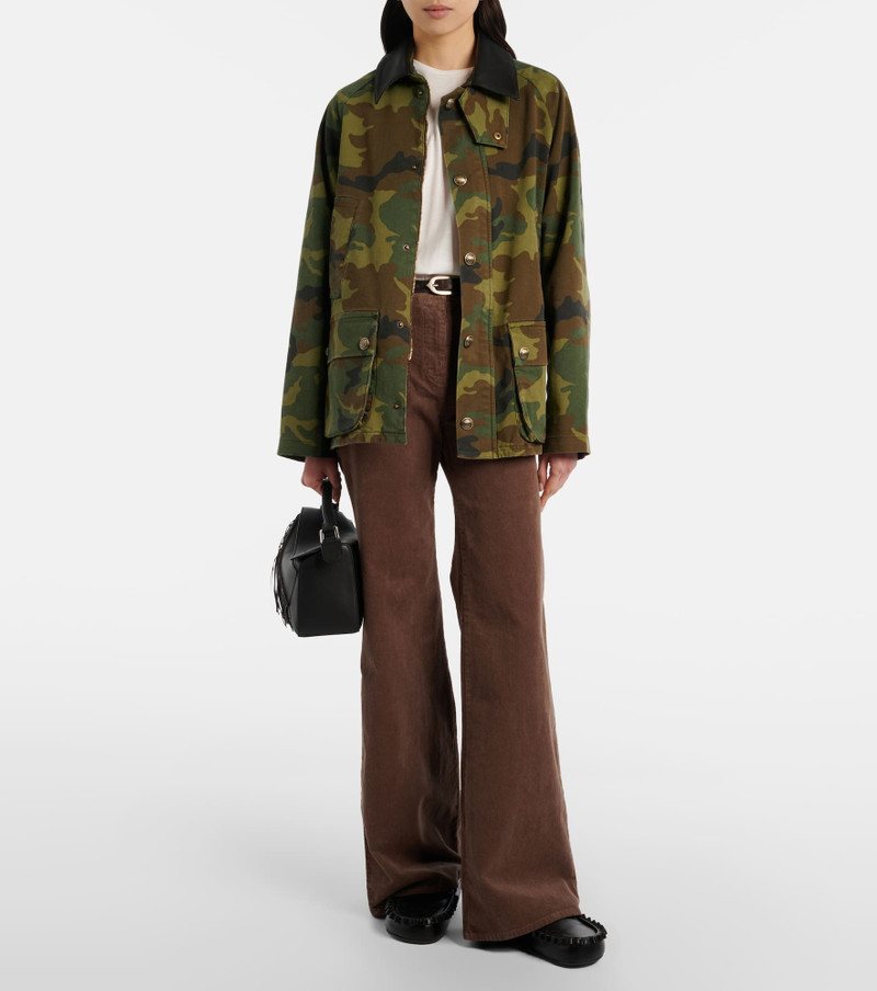 NILI LOTAN Florence cotton-blend corduroy bootcut pants outlook