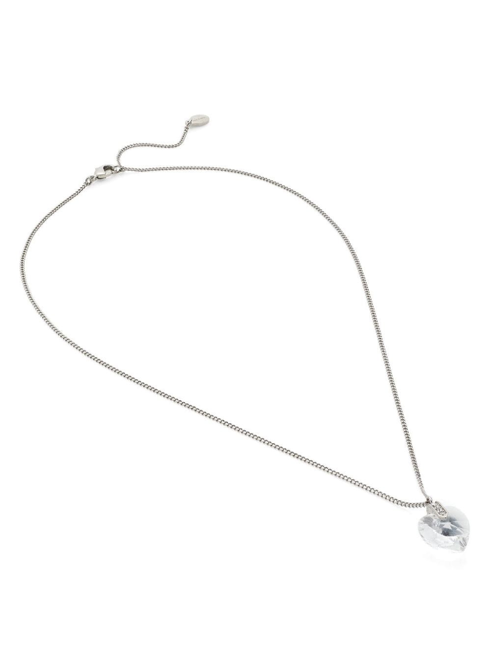 heart crystal pendant necklace - 3