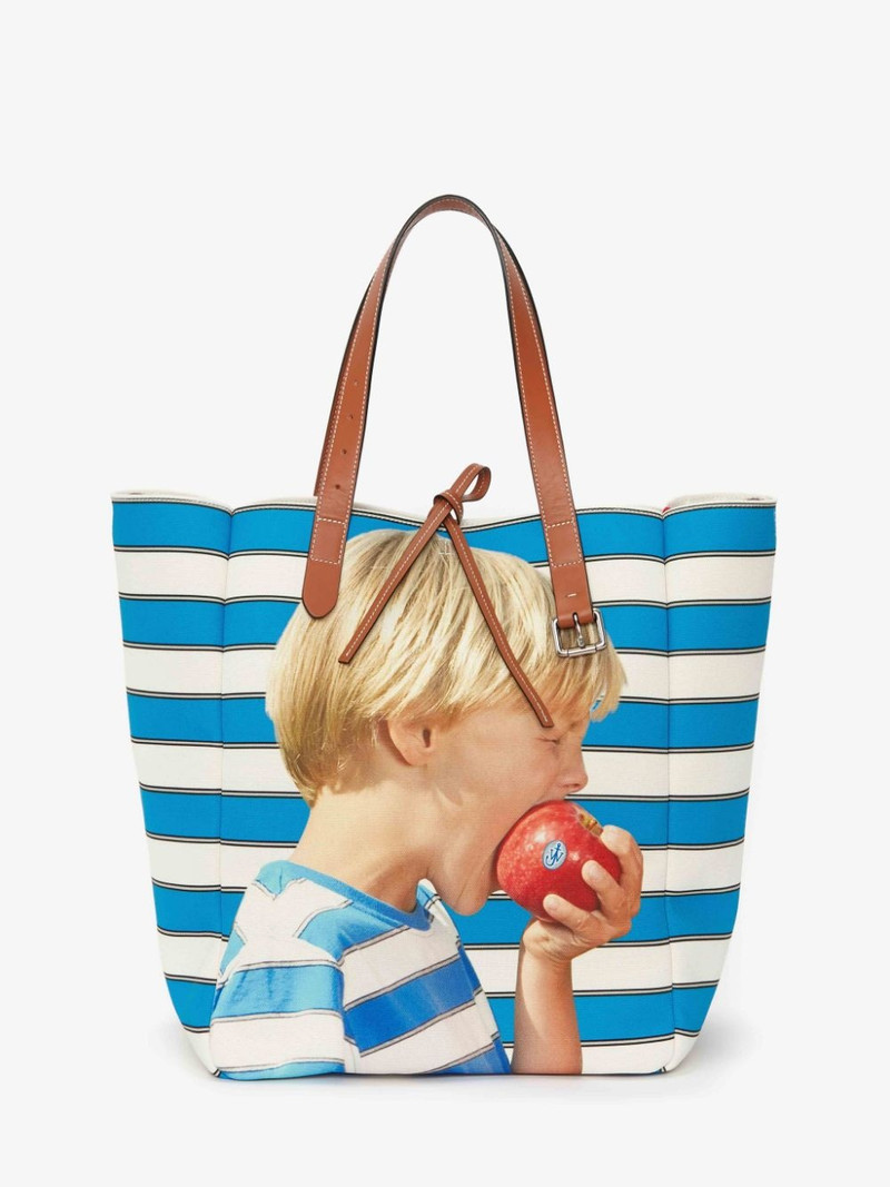 BELT TOTE BAG WITH BOY WITH APPLE MOTIF 1