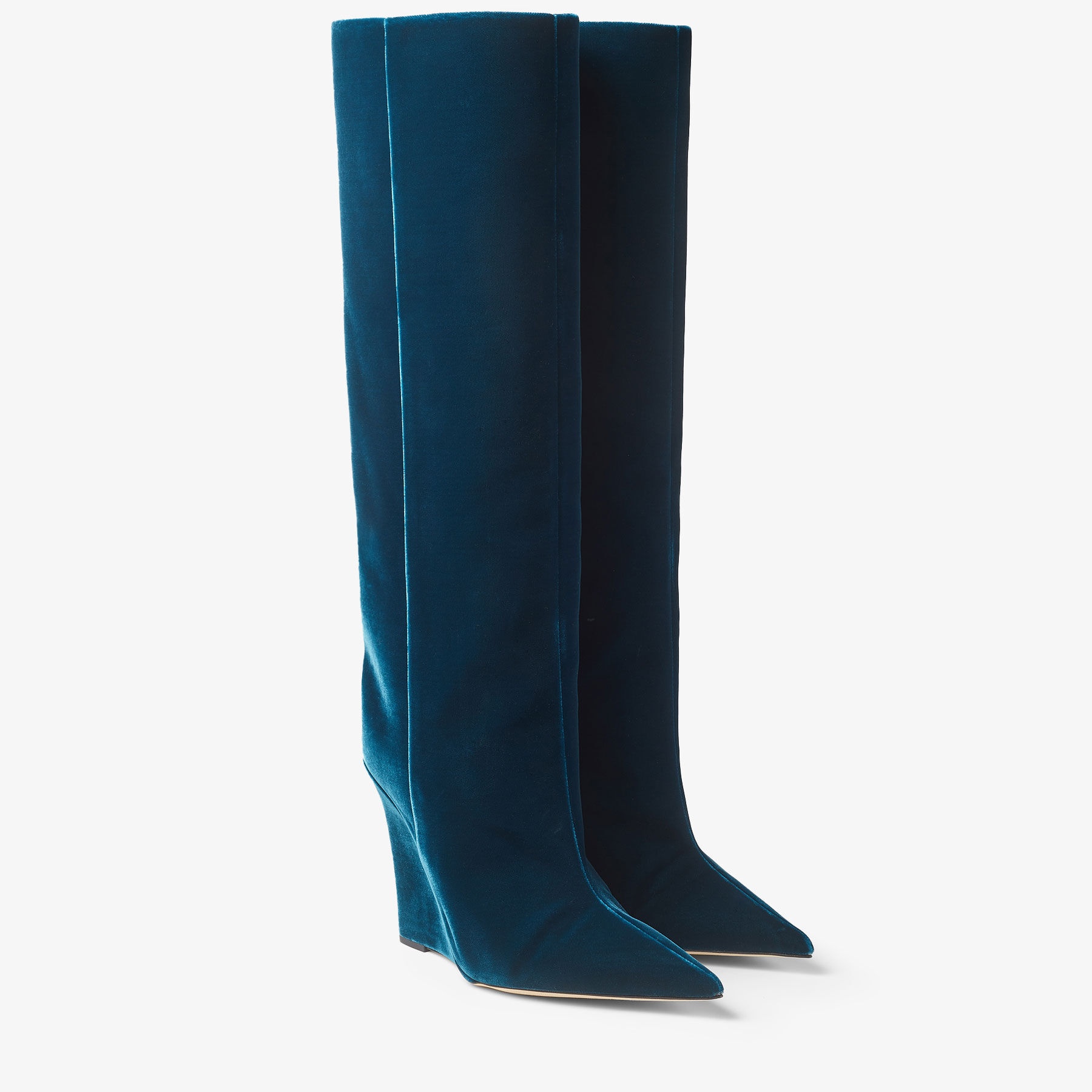 Blake Knee Boot 110
Dragonfly Velvet Wedge Knee-high Boots - 2