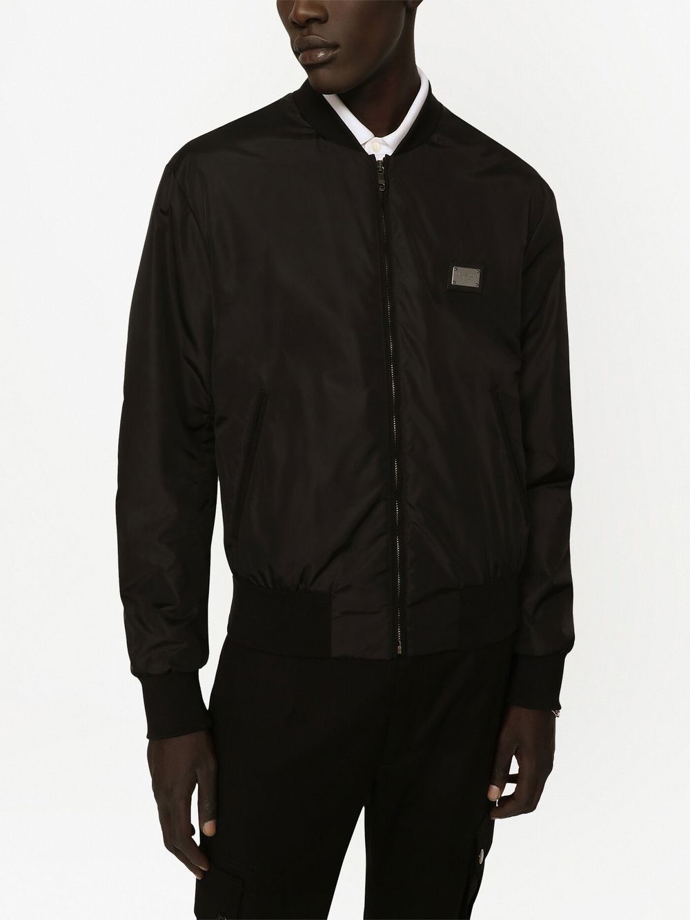 logo-plaque bomber jacket - 5