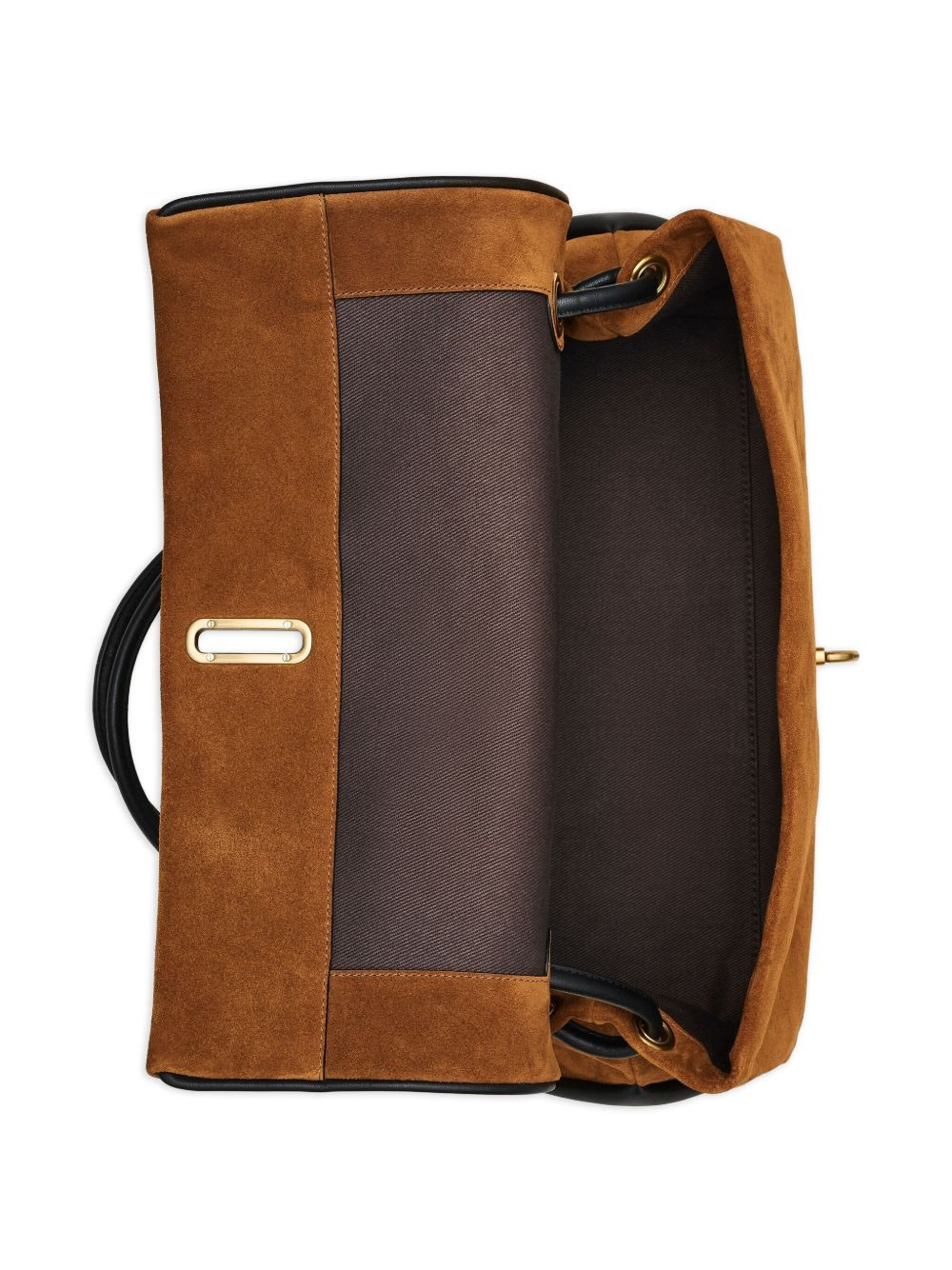 medium suede shoulder bag - 5