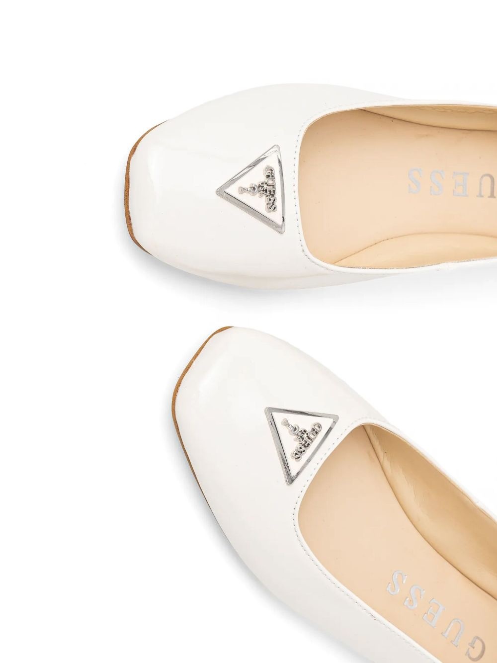 logo-plaque ballerina shoes - 4