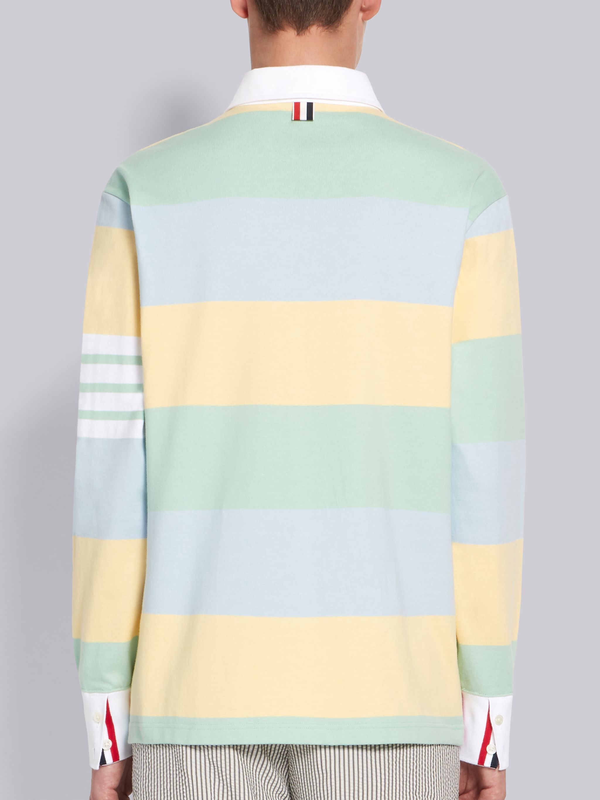 Fun-Mix Long Sleeve 4-Bar Stripe Polo - 3