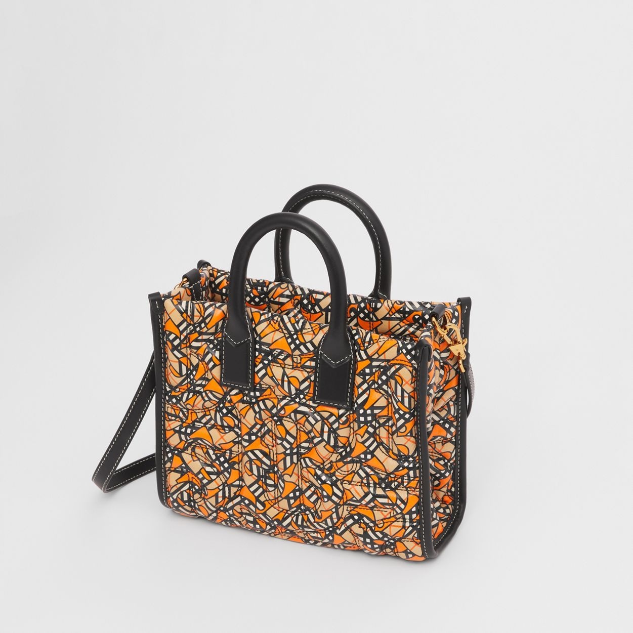 Mini Monogram Print Quilted Lambskin Freya Tote - 4