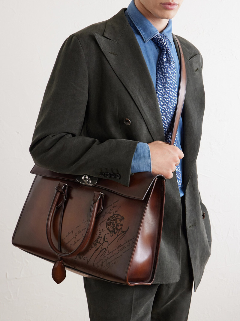 E'Mio Venezia Leather Briefcase 3