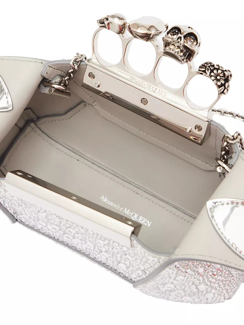 ハンドバッグ ALEXANDER MCQUEEN SAND LEATHER MINI JEWELLED HOBO HANDBAG Alexander McQueen | Jewelled Hobo Mini Handbag | Mini Bags