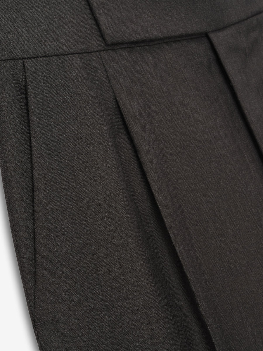Wool Straight Leg Trouser - 4