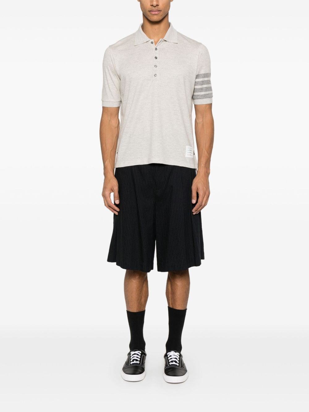 4-Bar wool polo shirt - 2