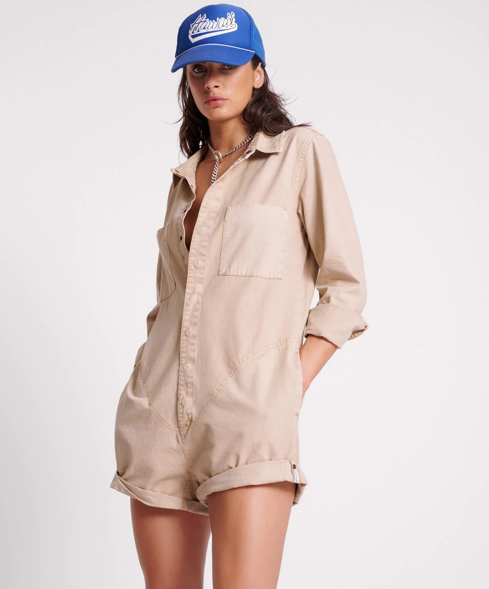 Canvas Prophecy Jumpsuit - Stone - 1
