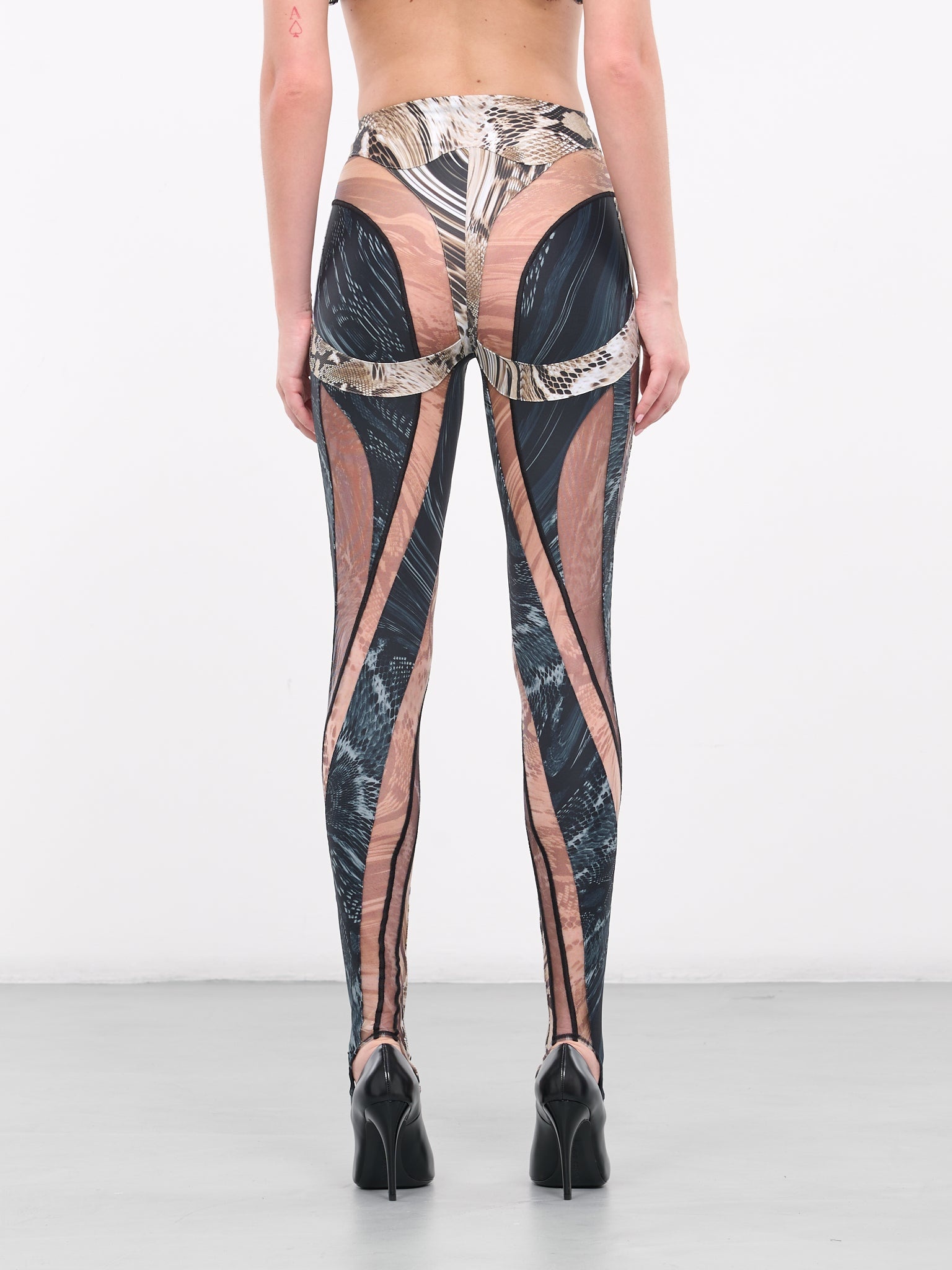 Snakeskin Spiral Leggings - 3