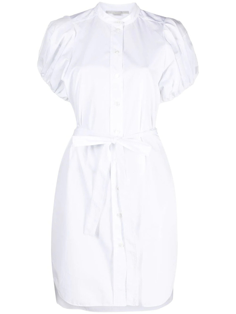 tied waist poplin shirt dress 1