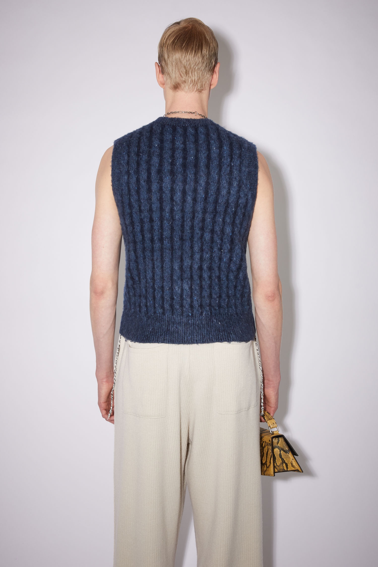 Sweater vest - Mid blue - 3