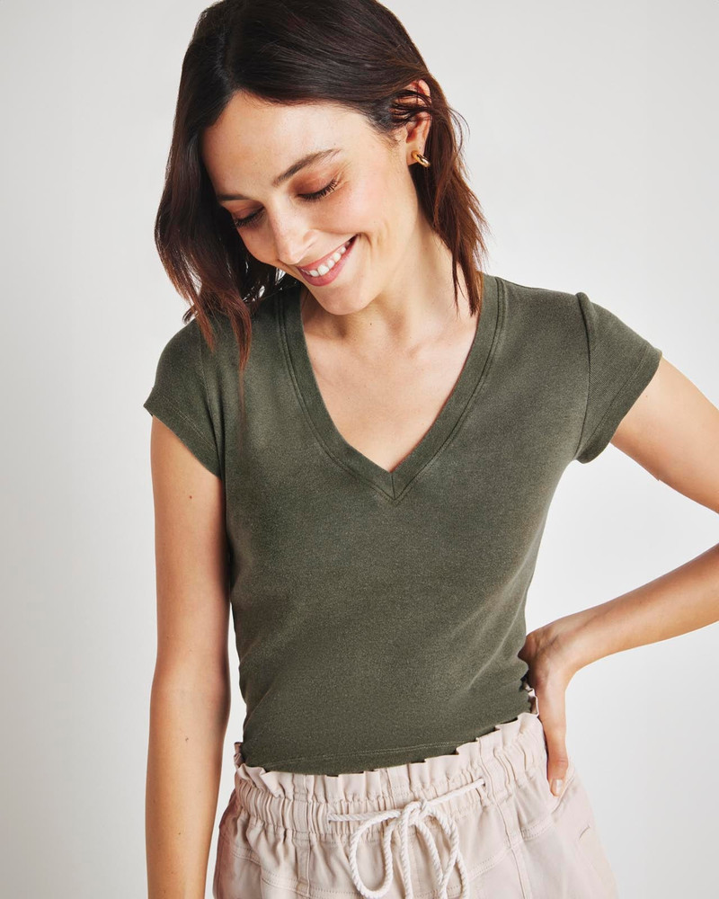 Faye V-Neck Tee 1
