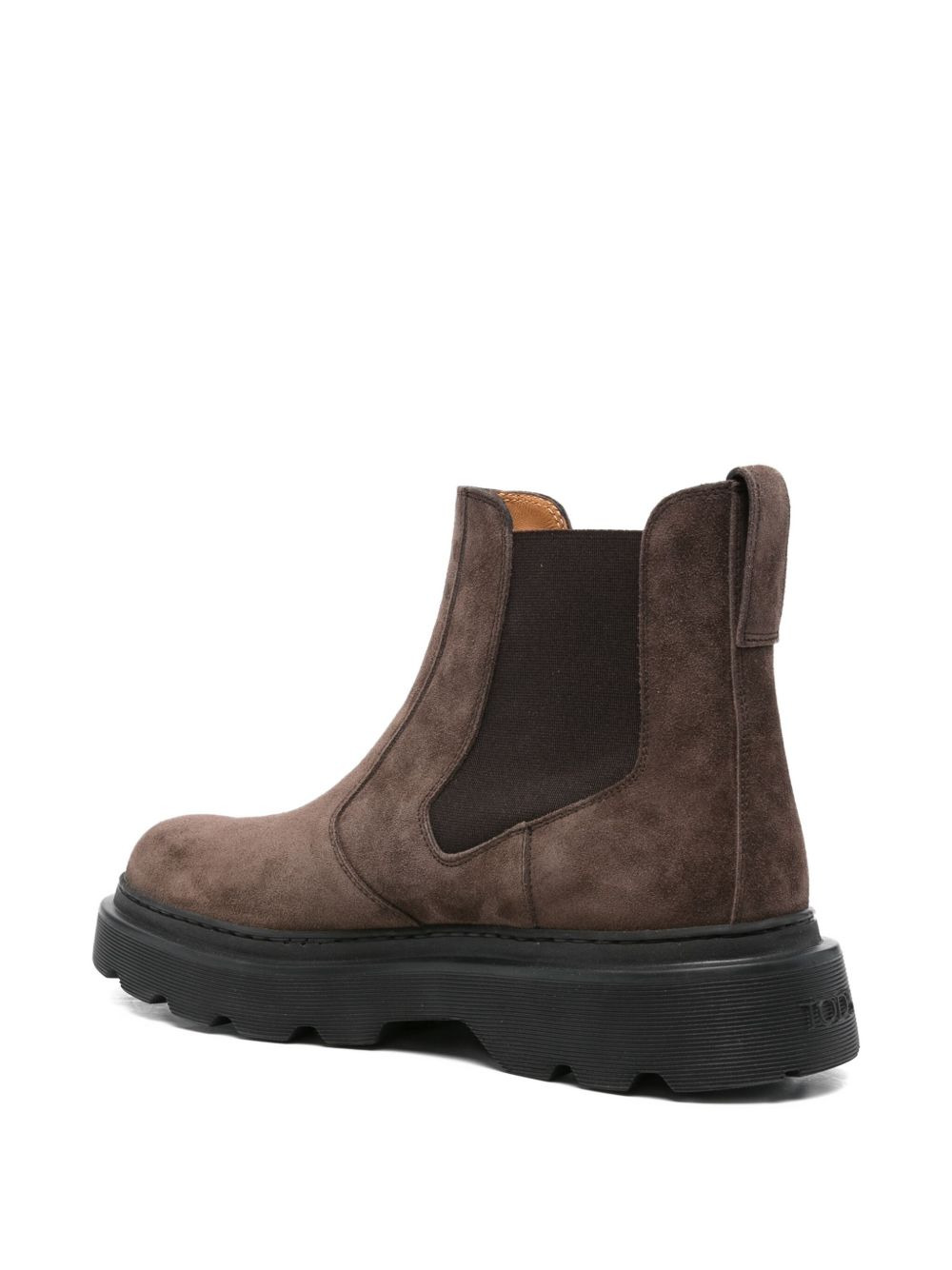 elastic-panelled suede boots - 3