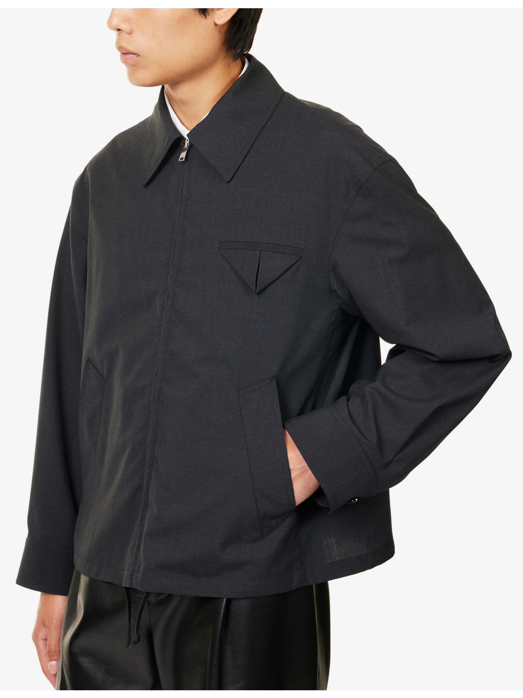 Blouson Relaxed-Fit Cotton Blend Jacket - 5