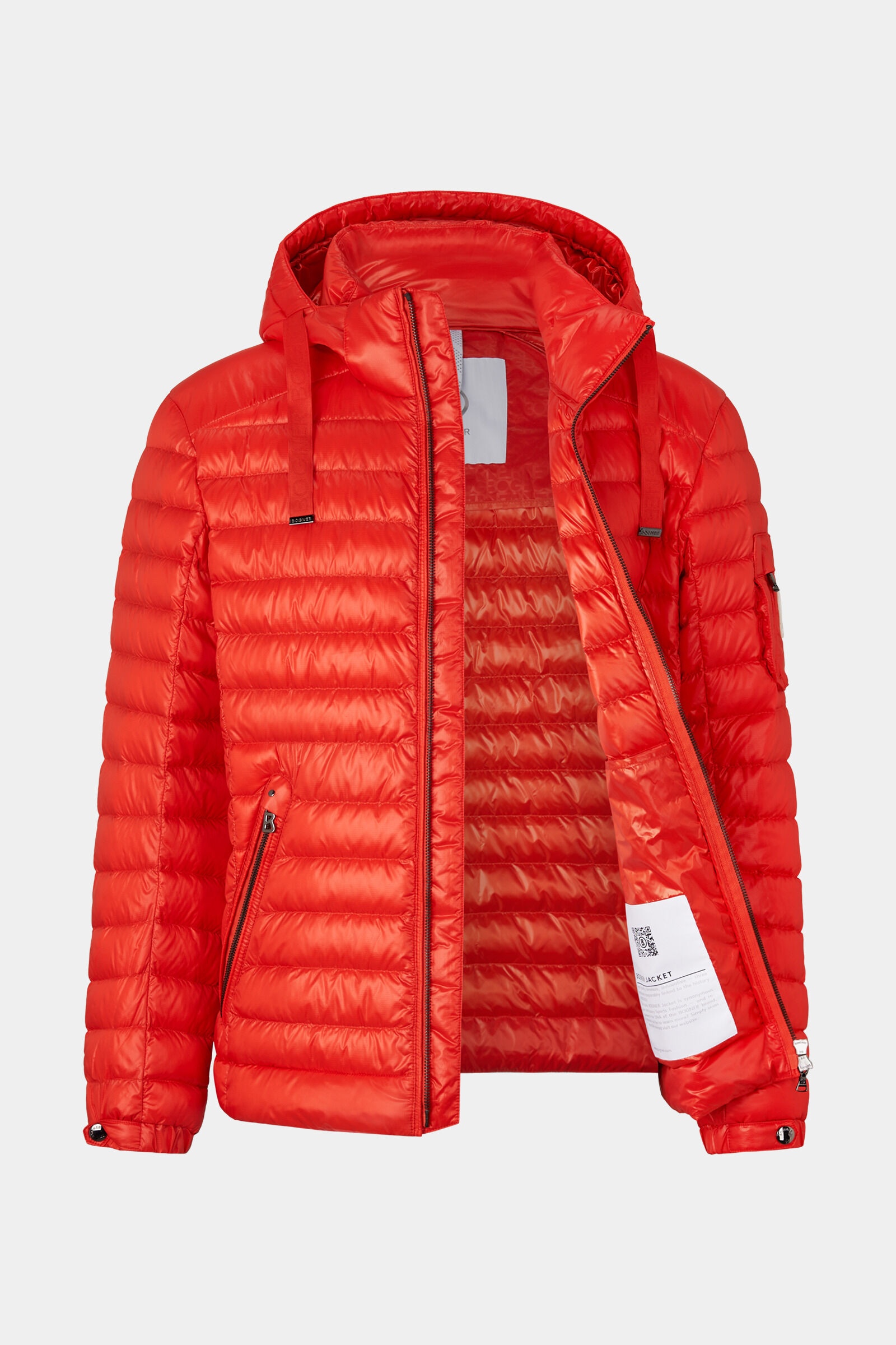 Loke lightweight down jacket in Coral - 8