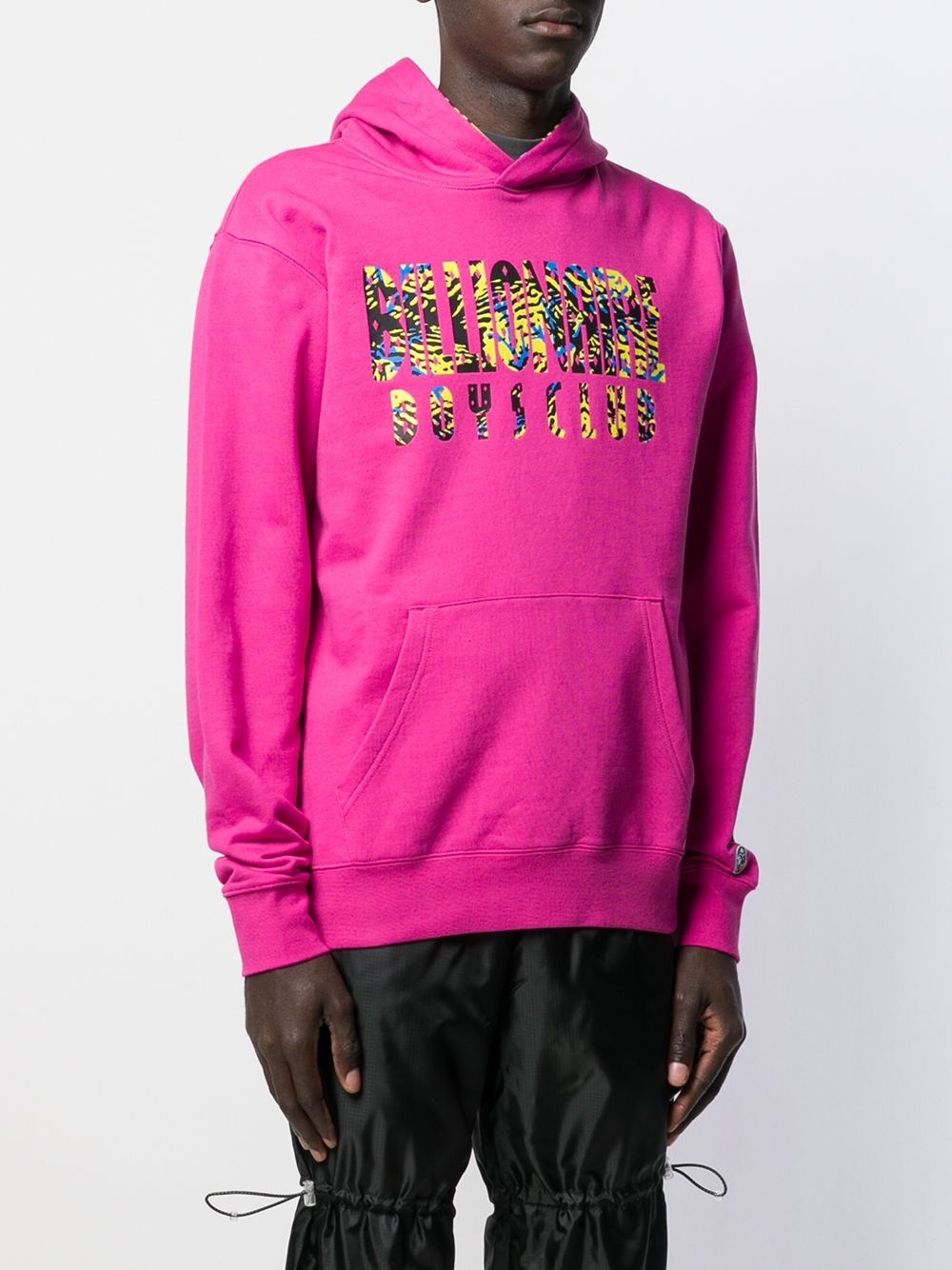 logo print hoodie - 3