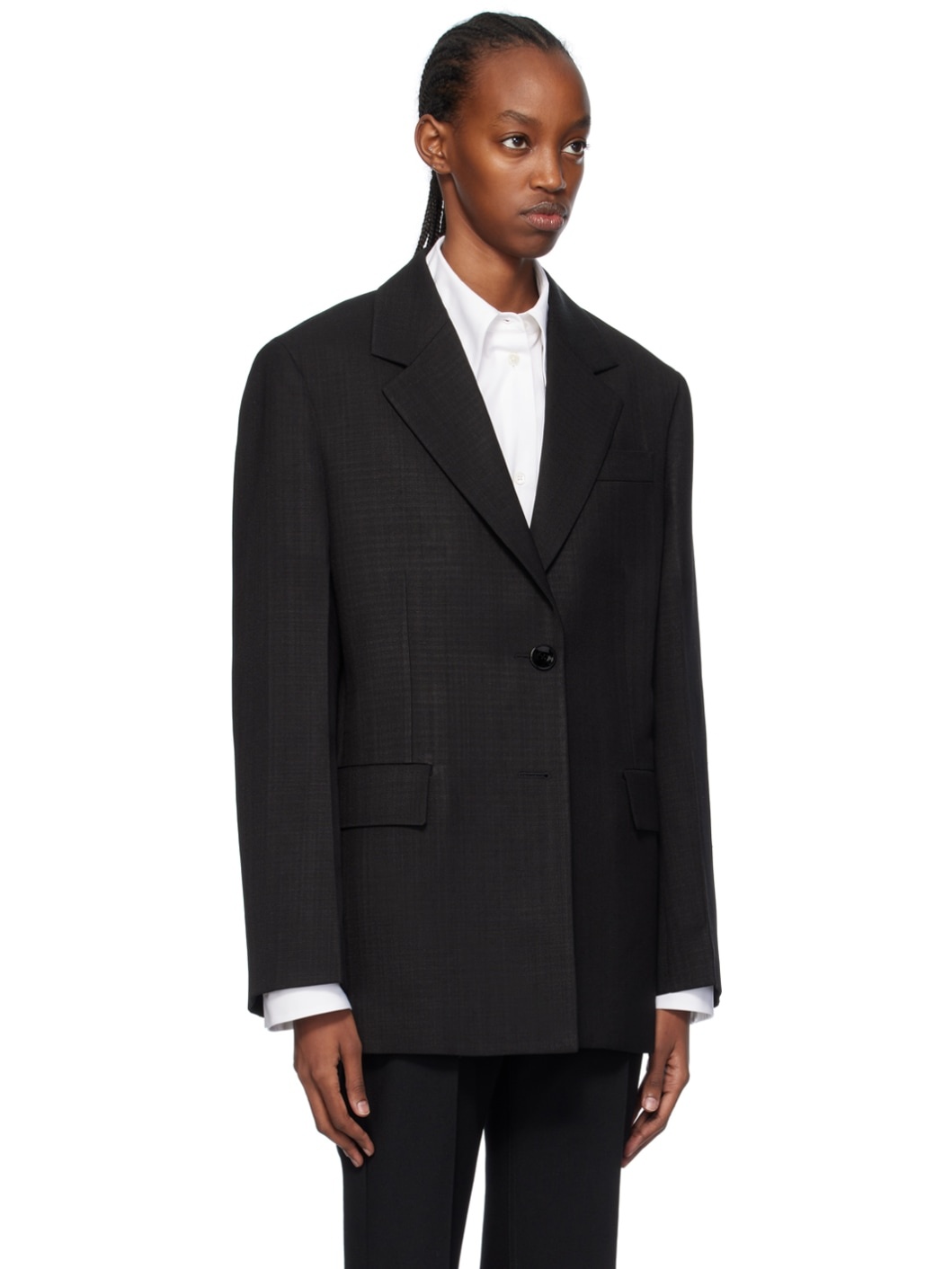 Black Tailored Blazer - 2