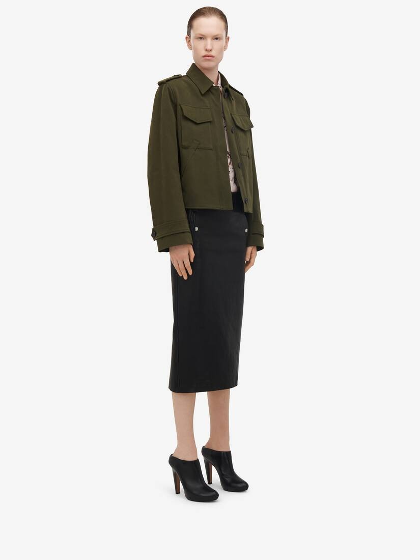 Cropped Cocoon Boxy Jacket - 4