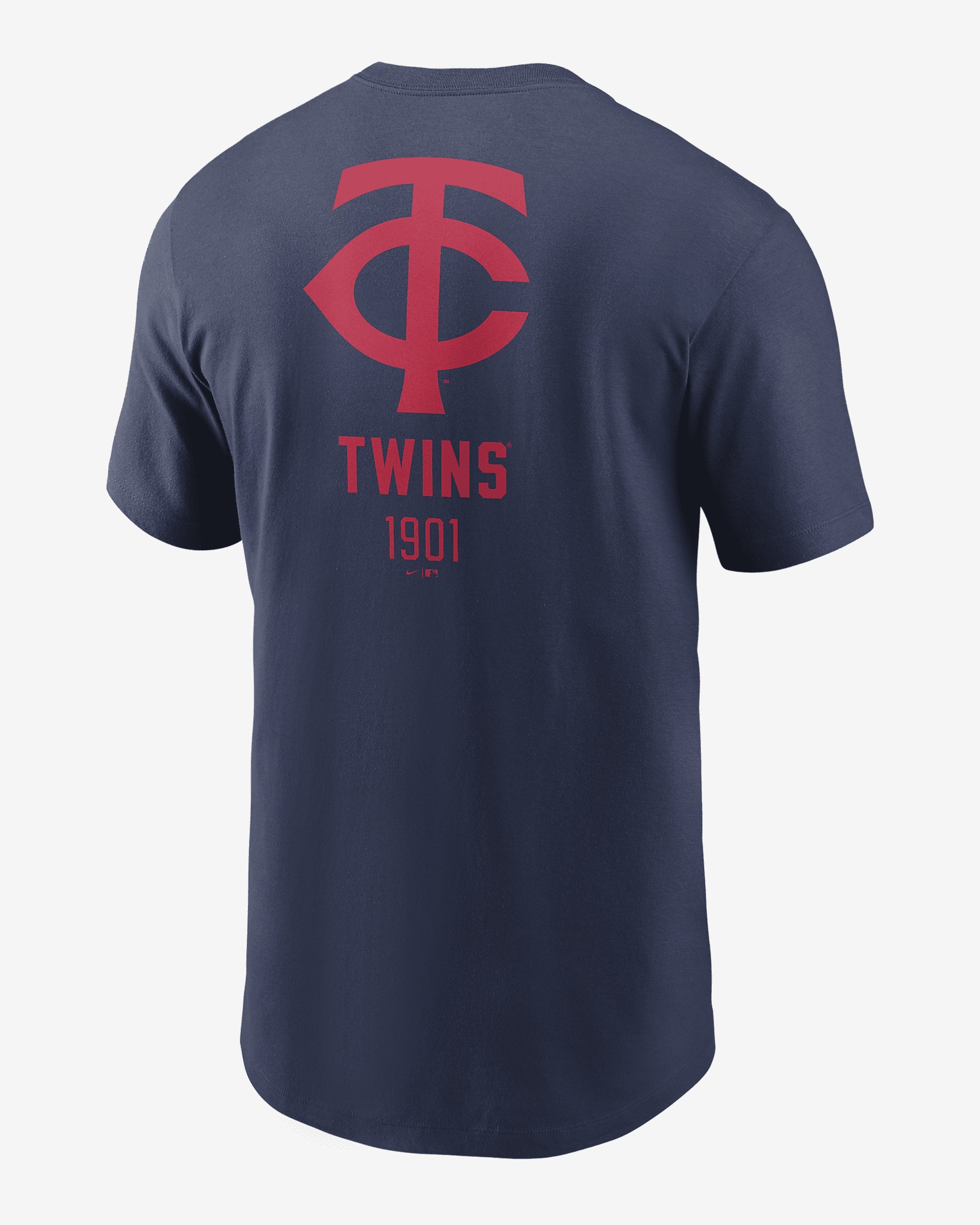 Minnesota Twins Large Logo Back Stack Nike Men's MLB T-Shirt - 2