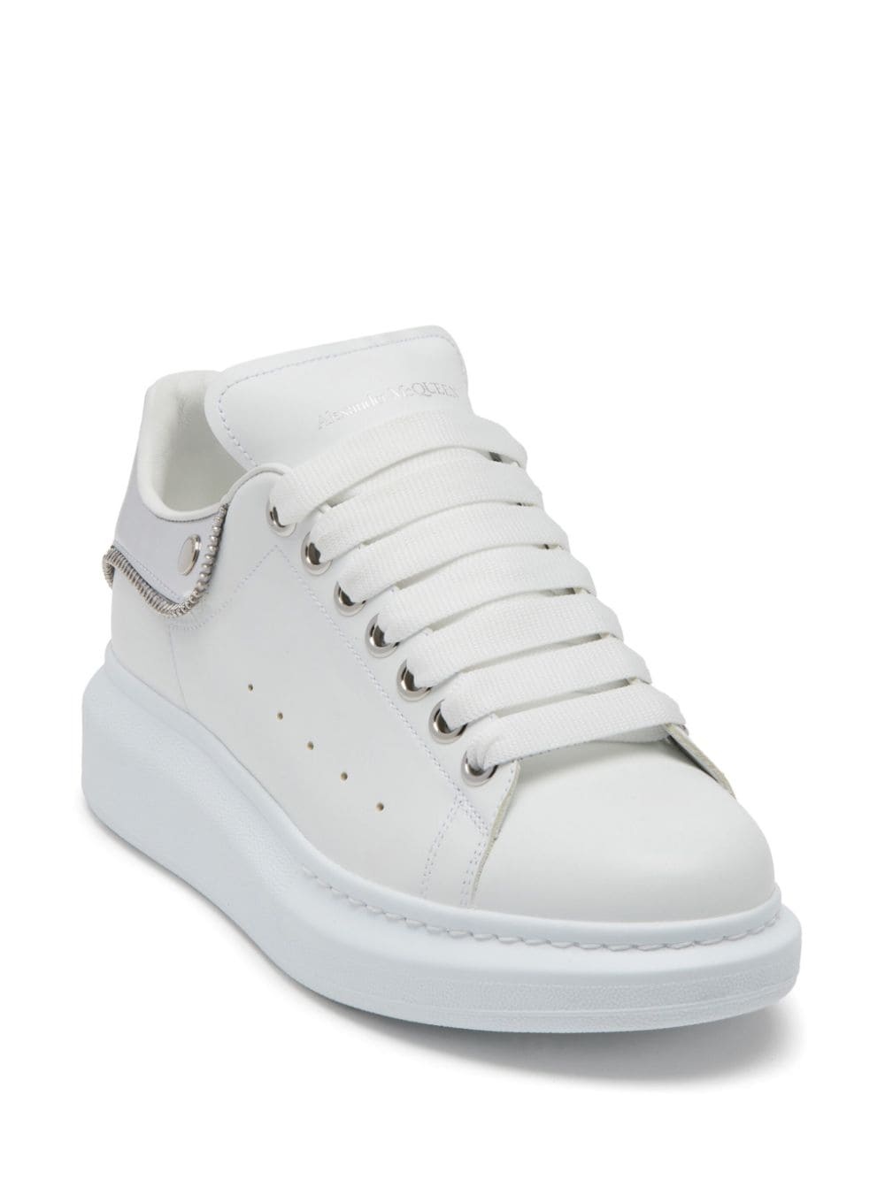 Oversized leather sneakers - 2