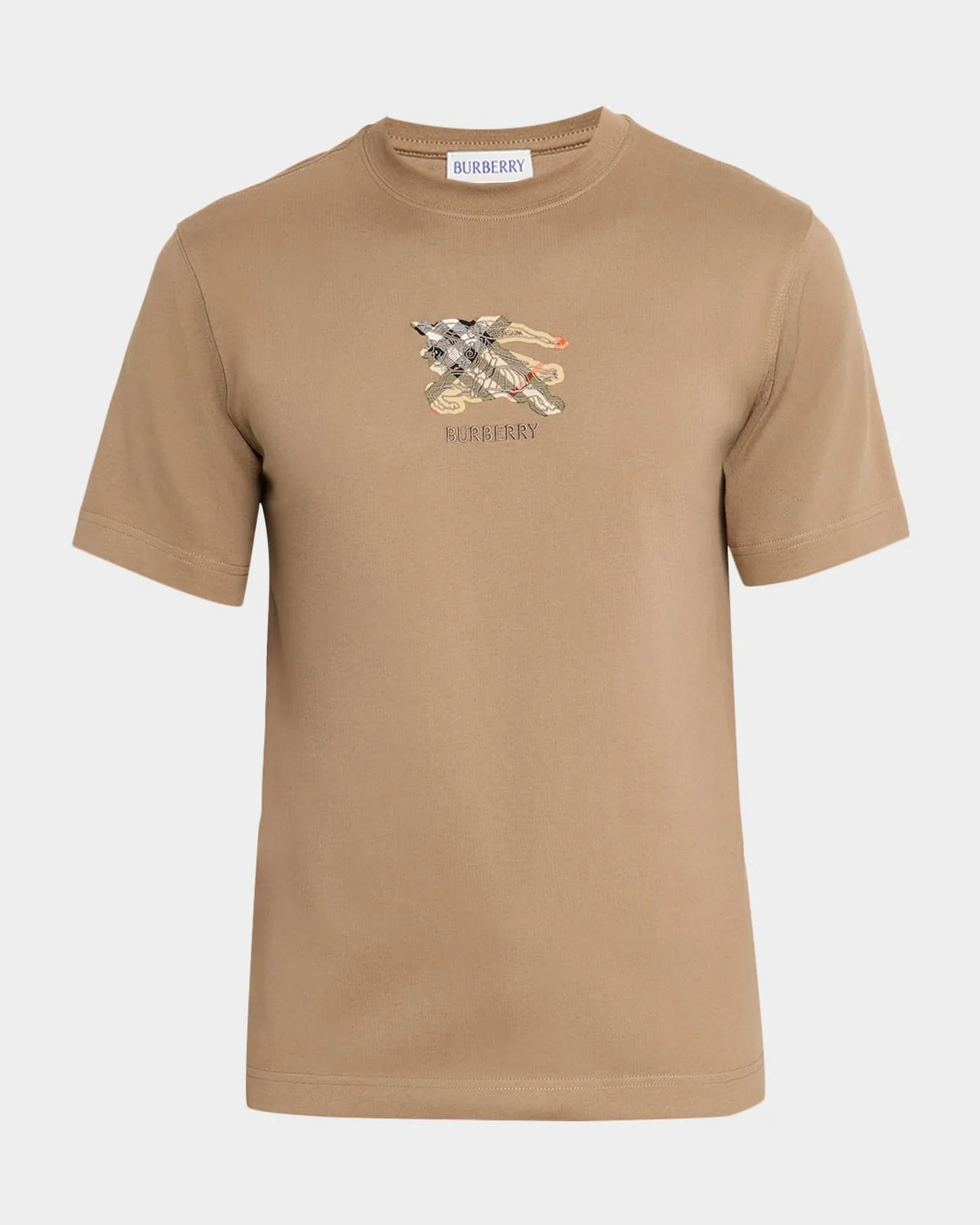 Men's Embroidered EKD Check Logo Slim-Fit Cotton T-Shirt - 1