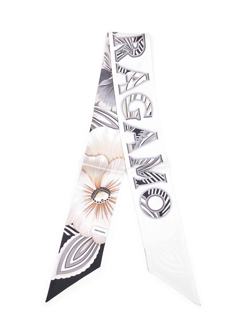 FERRAGAMO Brezza print silk twill bandeau outlook