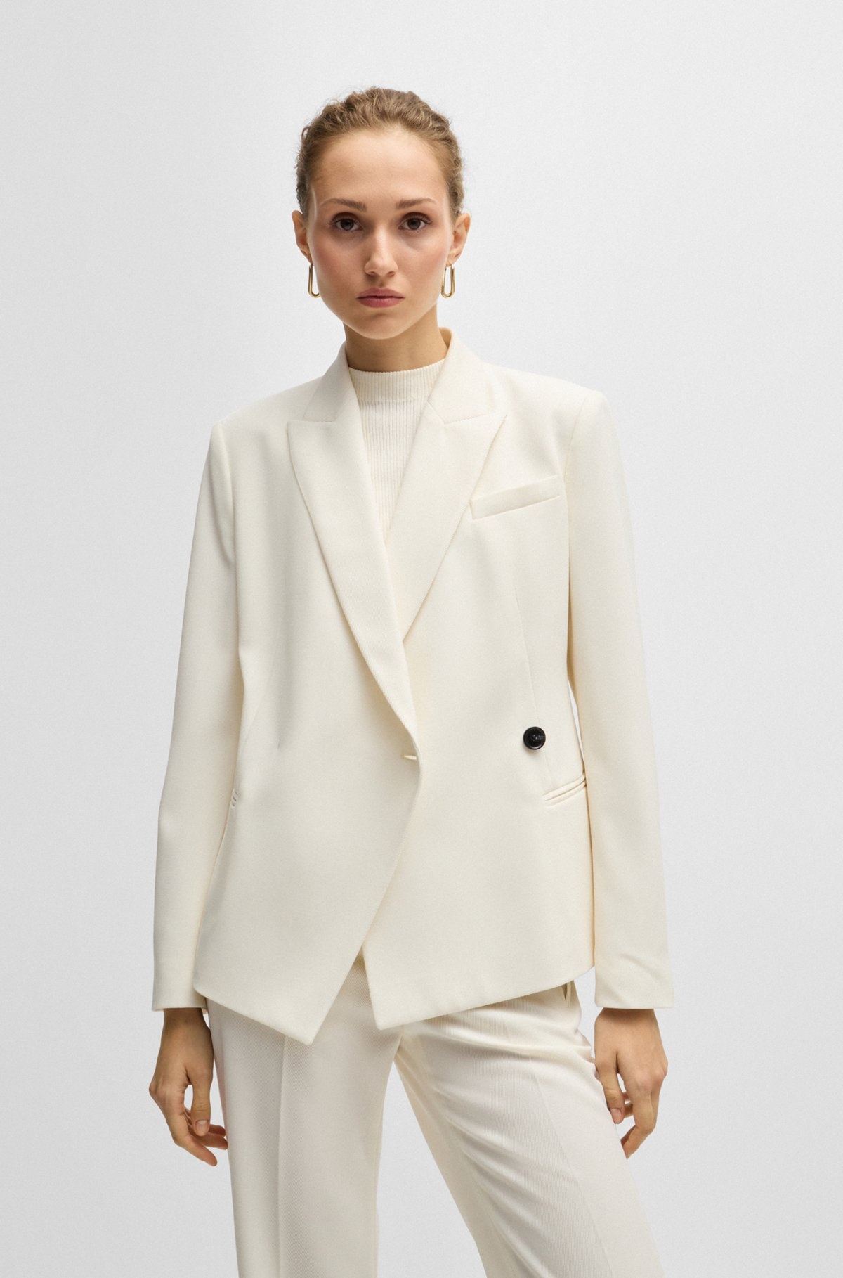 SLIM-FIT JACKET IN WOOL TWILL - 2