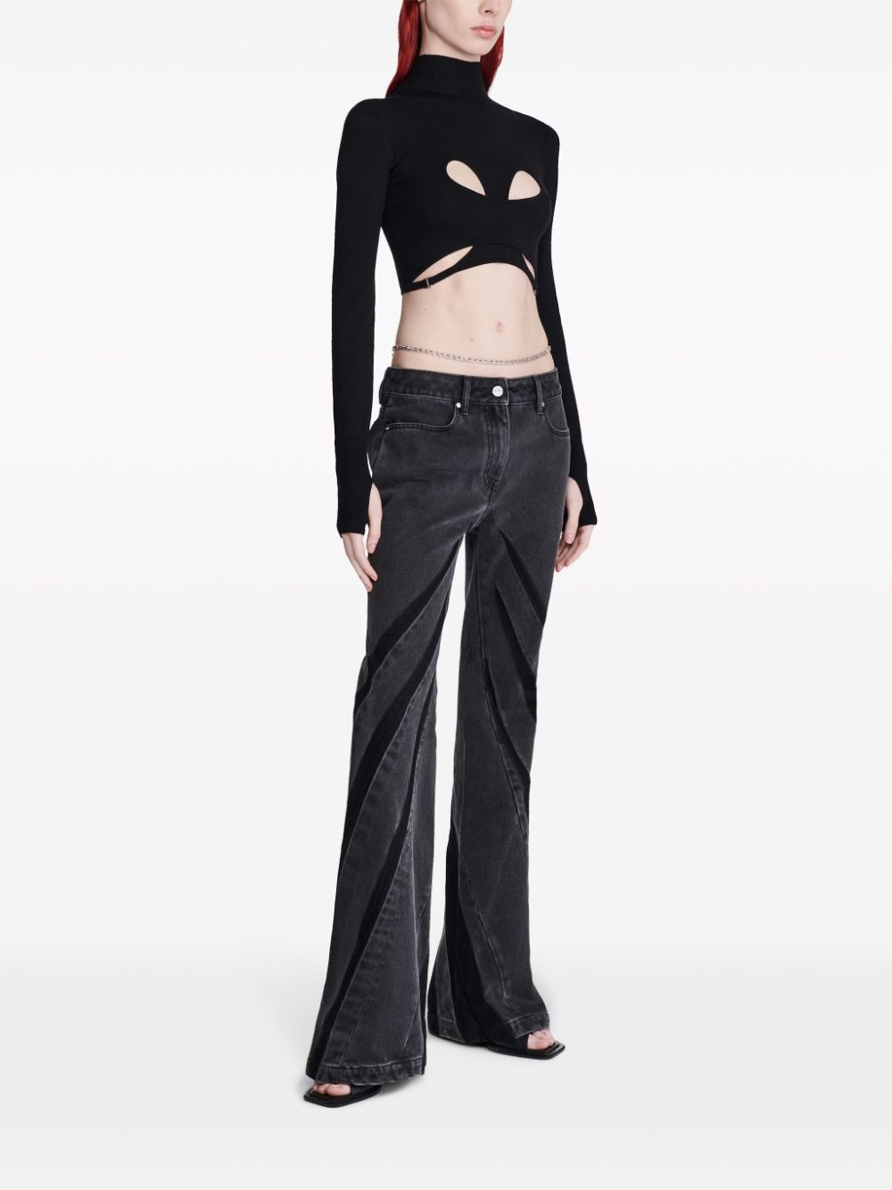 Darted bootcut jeans - 3