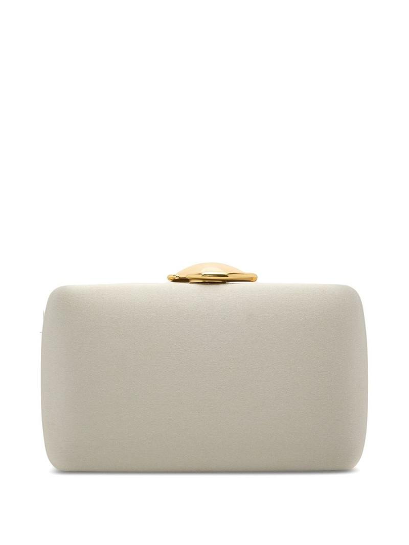 Oscar de la Renta leather clutch bag outlook