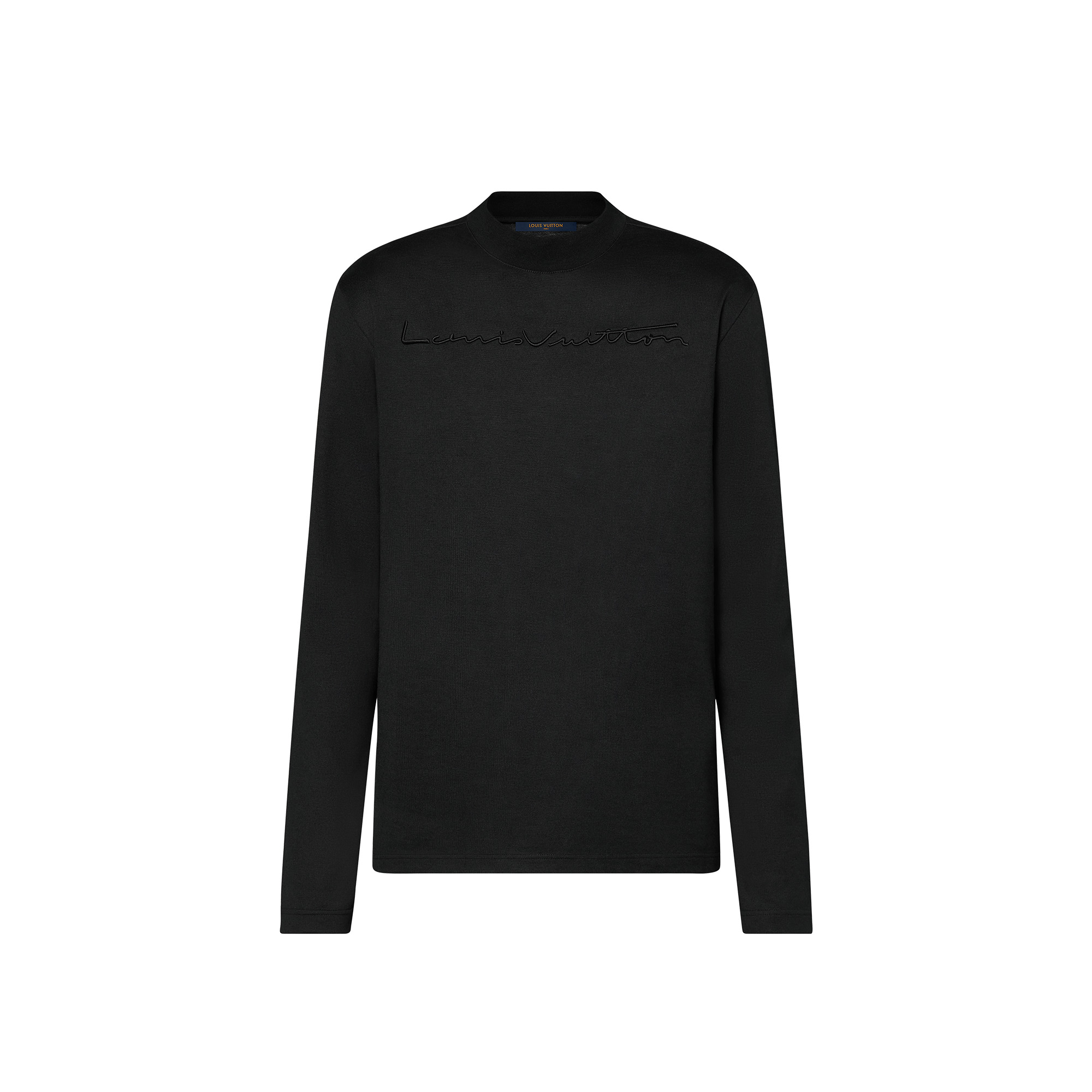 LV 3D Embroidered Long-Sleeved Tshirt - 1