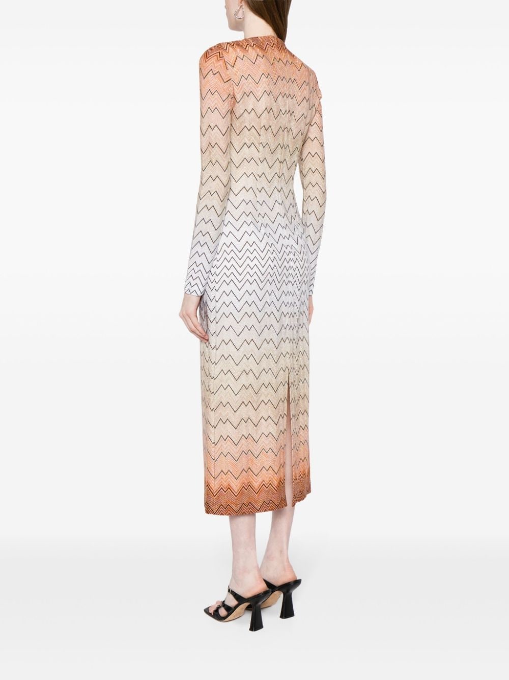 zigzag midi dress - 4