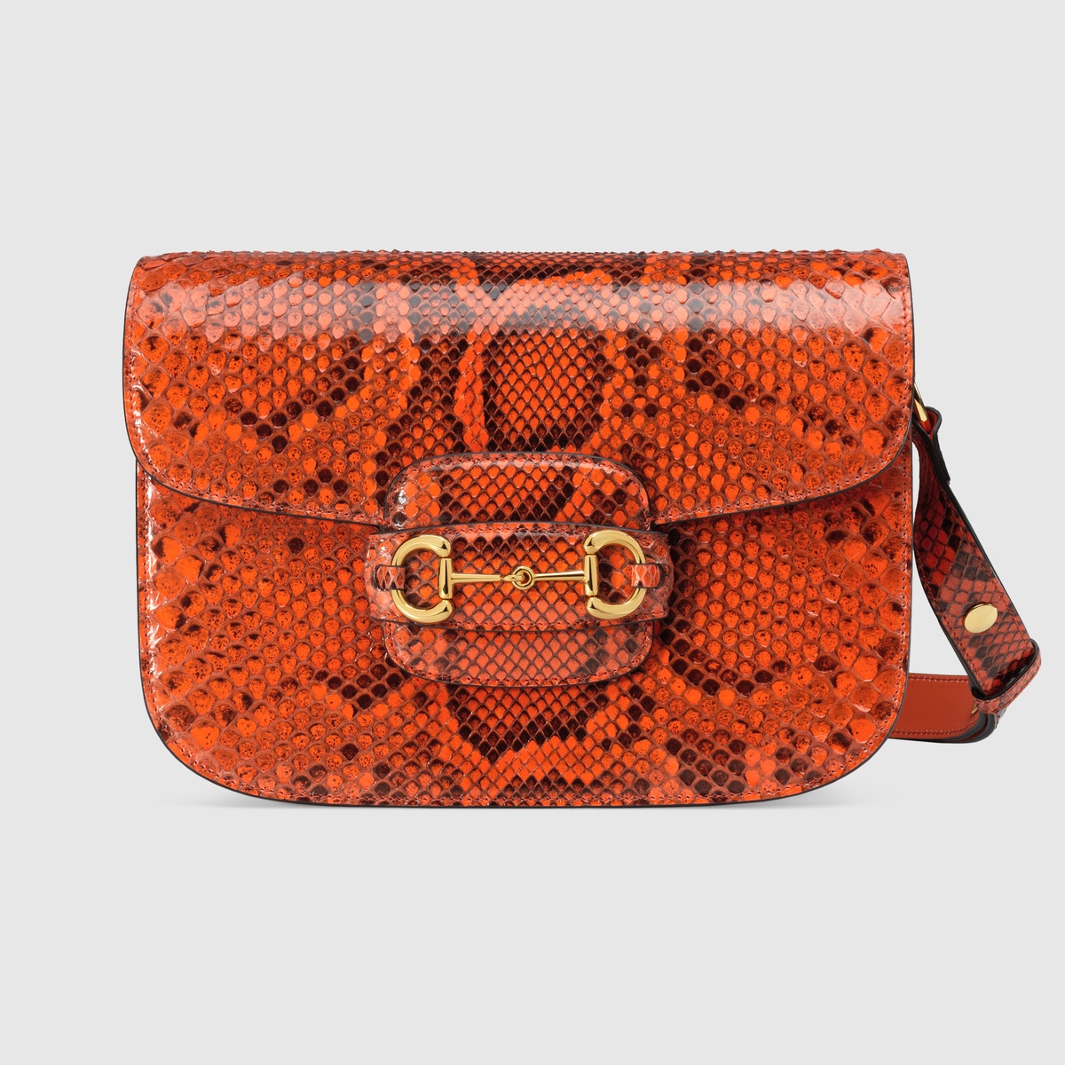 Gucci Horsebit 1955 python small shoulder bag - 1