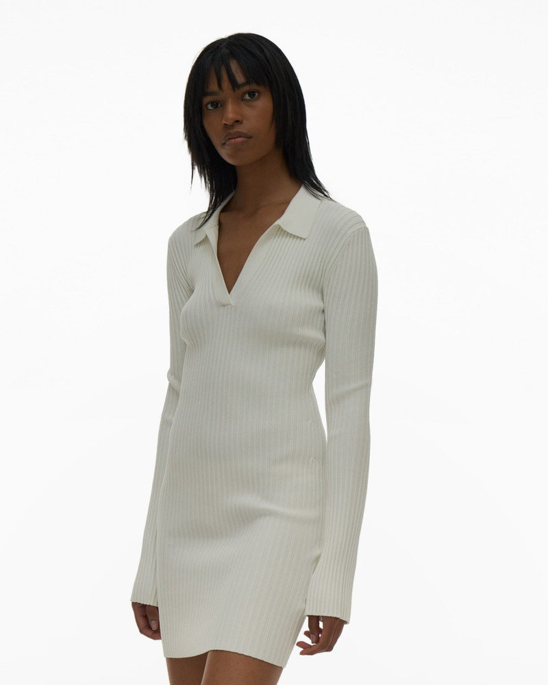 RIBBED POLO DRESS 5