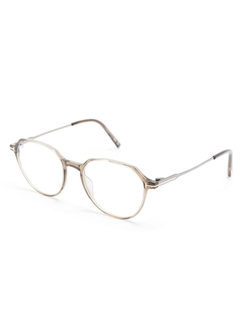 TOM FORD T-logo round-frame glasses outlook