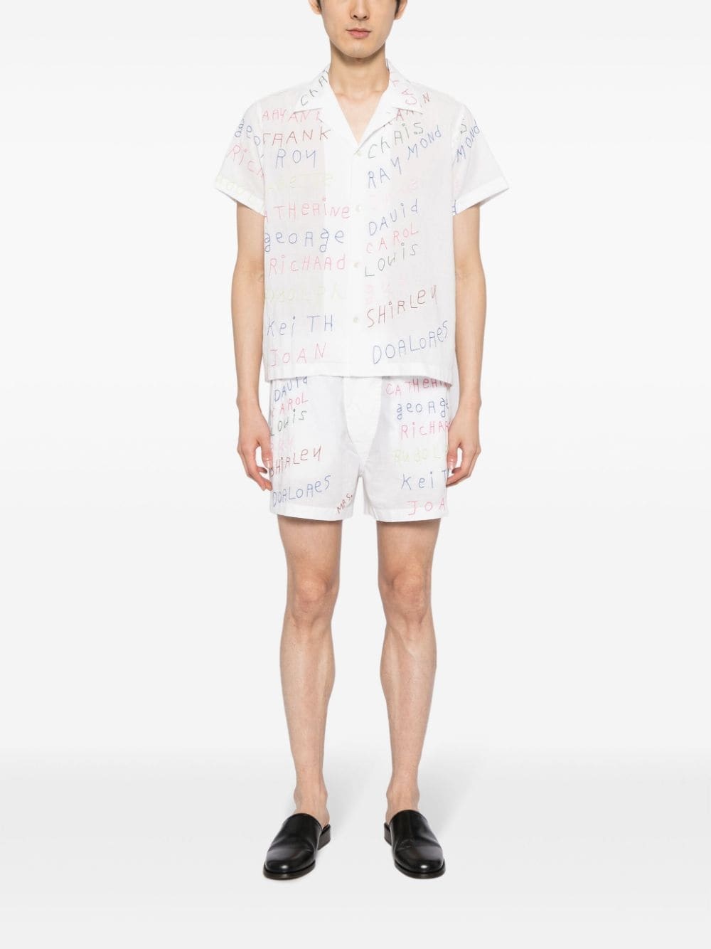 Familial Hall embroidered cotton shirt - 2